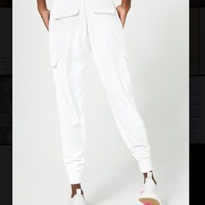 Jaanu white jogger scrub pants